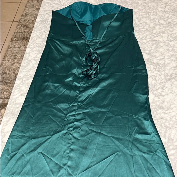 Dress Barn Strapless Teal Dress - Picture 11 of 16